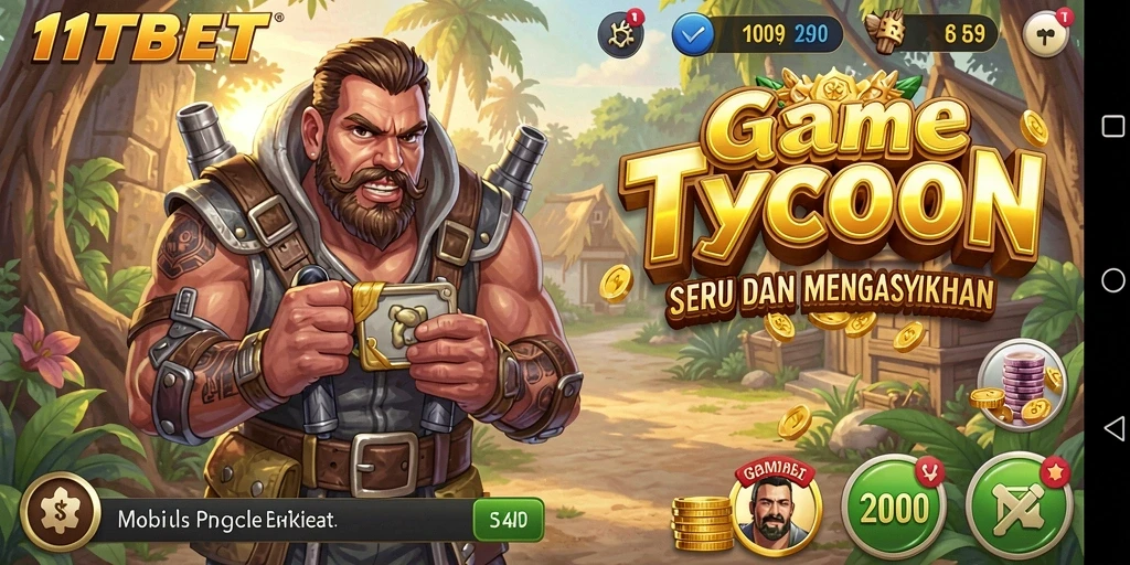 Tangkapan layar gameplay 11TBET menunjukkan strategi pengelolaan bisnis yang mendebarkan.