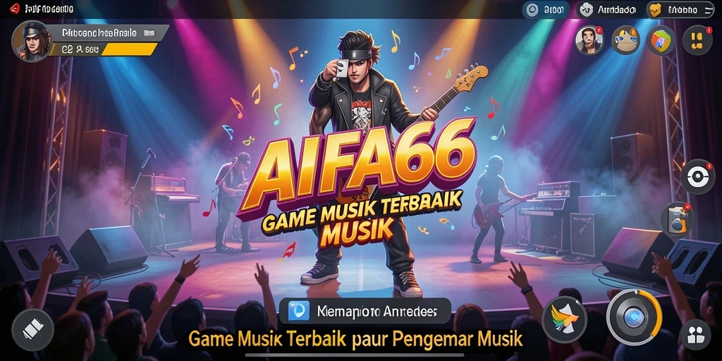 Tampilan gameplay AIFA66 yang menarik dengan berbagai tantangan musik.
