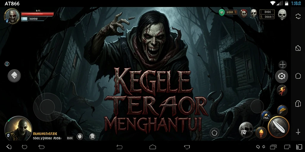Gameplay menegangkan dari AT866 dengan suasana horror yang kental.