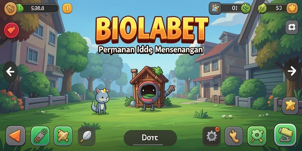 Tampilan gameplay utama BIOLABET yang menarik dan interaktif.