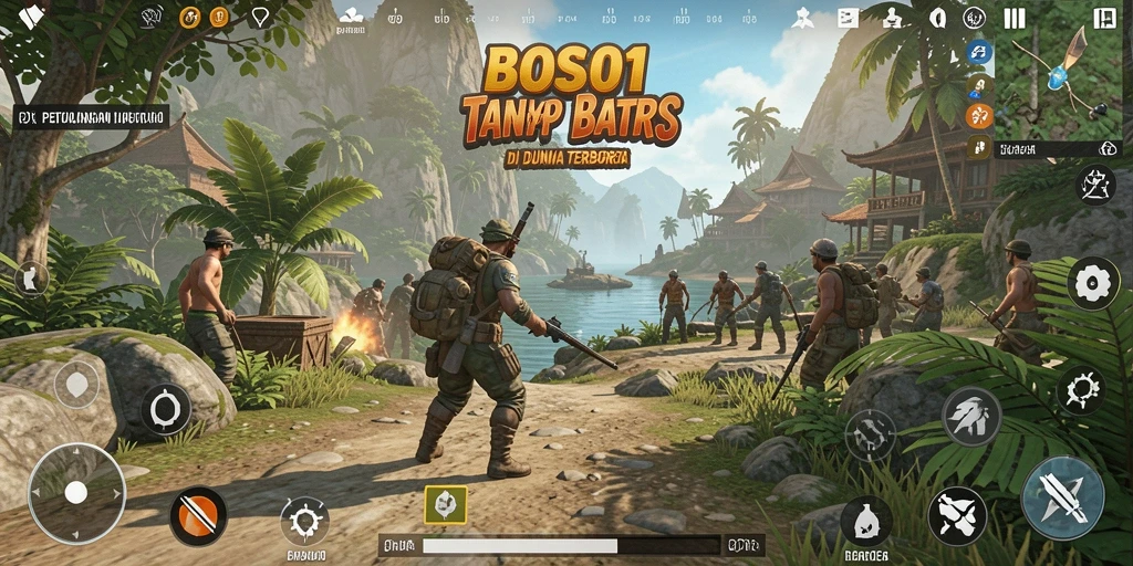 Gameplay mendebarkan di dunia terbuka BOS01 dengan grafik menawan.