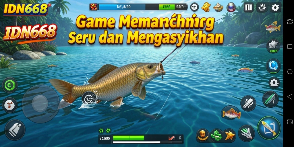 Tangkapan ikan yang menakjubkan dalam gameplay IDN668.