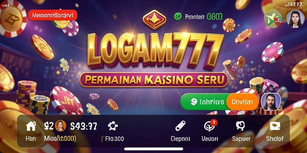 Tampilan menarik gameplay Kasino LOGAM777 yang seru.