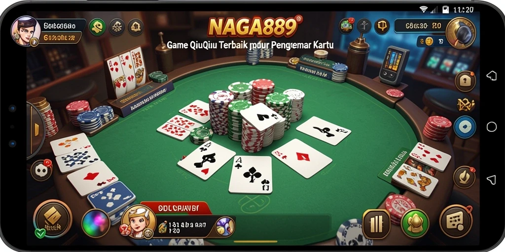 Tampilan gameplay seru dan interaktif QiuQiu di NAGA889.