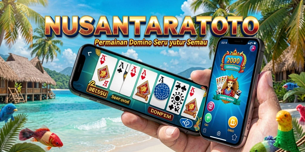 Tampilan gameplay Domino yang seru di NUSANTARATOTO.