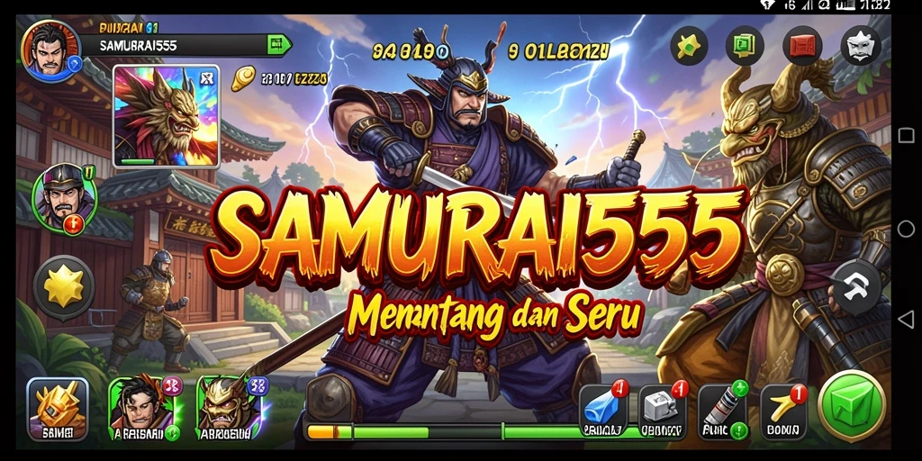 Screenshot utama SAMURAI555 menampilkan gameplay yang menarik dan penuh tantangan teka-teki.
