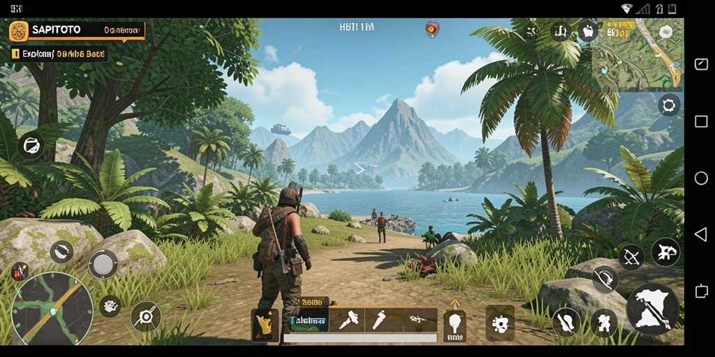 Screenshot gameplay <strong>SAPITOTO</strong> menampilkan dunia terbuka yang luas dan detail.