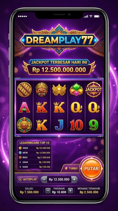 Pengguna dapat dengan mudah menavigasi aplikasi di dreamplay77.